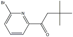 1-(6-bromopyridin-2-yl)-3,3-dimethylbutan-1-one Struktur