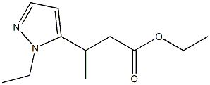 ethyl 3-(1-ethyl-1H-pyrazol-5-yl)butanoate Struktur