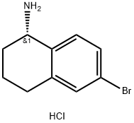 (S)-6-bromo-1,2,3,4-tetrahydronaphthalen-1-amine hydrochloride Struktur