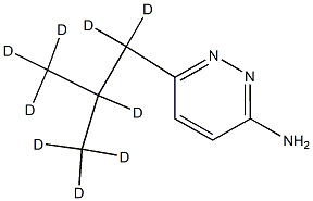 3-Amino-6-(iso-butyl-d9)-pyridazine Struktur