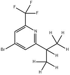 4-Bromo-2-(iso-propyl-d7)-6-trifluoromethylpyridine Struktur