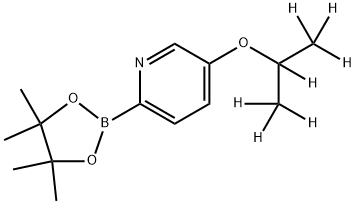 5-(iso-Propoxy-d7)-pyridine-2-boronic acid pinacol ester Struktur