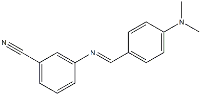 3-{[4-(dimethylamino)benzylidene]amino}benzonitrile Struktur