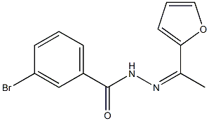 3-bromo-N'-[1-(2-furyl)ethylidene]benzohydrazide Struktur