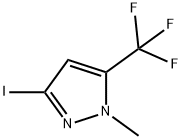 3-Iodo-1-methyl-5-trifluoromethyl-1H-pyrazole Struktur