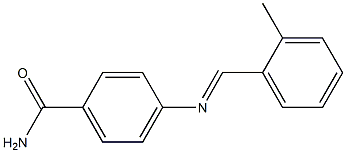 4-[(2-methylbenzylidene)amino]benzamide Struktur