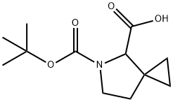 5-(TERT-BUTOXYCARBONYL)-5-AZASPIRO[2.4]HEPTANE-4-CARBOXYLIC ACID Struktur