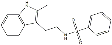 N-[2-(2-methyl-1H-indol-3-yl)ethyl]benzenesulfonamide Struktur