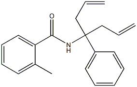 N-(1-allyl-1-phenyl-3-buten-1-yl)-2-methylbenzamide Struktur