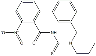 N-{[benzyl(propyl)amino]carbonothioyl}-2-nitrobenzamide Struktur