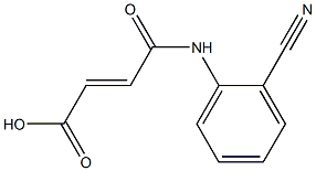 (E)-4-((2-cyanophenyl)amino)-4-oxobut-2-enoic acid Struktur