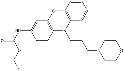 ethyl (10-(3-morpholinopropyl)-10H-phenothiazin-3-yl)carbamate Struktur