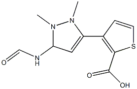 methyl 3-(1-methyl-1H-pyrazole-5-carboxamido)thiophene-2-carboxylate Struktur