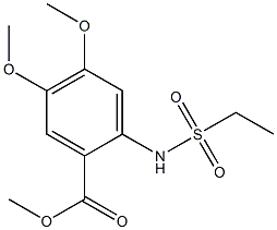 methyl 2-(ethylsulfonamido)-4,5-dimethoxybenzoate Struktur