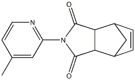 2-(4-methylpyridin-2-yl)-3a,4,7,7a-tetrahydro-1H-4,7-methanoisoindole-1,3(2H)-dione Struktur