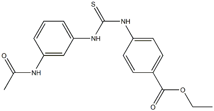 ethyl 4-(3-(3-acetamidophenyl)thioureido)benzoate Struktur