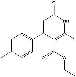 ethyl 2-methyl-6-oxo-4-(p-tolyl)-1,4,5,6-tetrahydropyridine-3-carboxylate Struktur