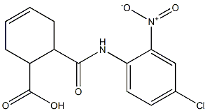 6-((4-chloro-2-nitrophenyl)carbamoyl)cyclohex-3-enecarboxylic acid Struktur