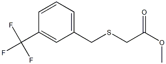 methyl 2-((3-(trifluoromethyl)benzyl)thio)acetate Struktur