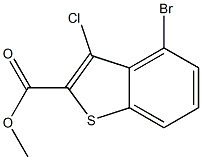 methyl 4-bromo-3-chlorobenzo[b]thiophene-2-carboxylate Struktur