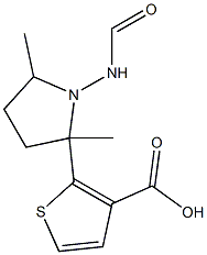 methyl 5-methyl-2-(pyrrolidine-1-carboxamido)thiophene-3-carboxylate Struktur