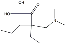 Cyclobutanone, 3-(dimethylaminomethyl)-, diethyl acetal (6CI) Struktur