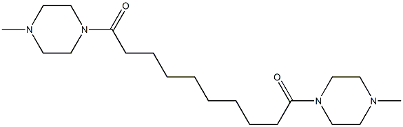 Piperazine,1,1'-(1,10-dioxo-1,10-decanediyl)bis[4-methyl- (9CI) Struktur