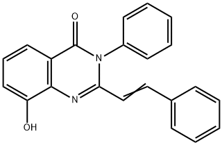 4(3H)-Quinazolinone,  8-hydroxy-3-phenyl-2-styryl-  (6CI) Struktur