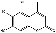 Coumarin, 5,6,7-trihydroxy-4-methyl- (6CI) Struktur