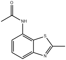 Benzothiazole, 7-acetamido-2-methyl- (6CI) Struktur