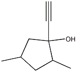 Cyclopentanol, 1-ethynyl-2,4-dimethyl- (6CI) Struktur