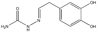 Acetaldehyde, (3,4-dihydroxyphenyl)-, semicarbazone (6CI) Struktur