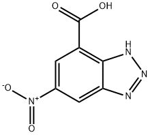 Benzotriazole-4-carboxylic acid, 6-nitro- (6CI) Struktur