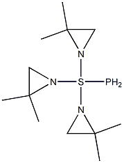 Aziridine,1,1',1''-phosphinothioylidynetris[2,2-dimethyl- (9CI) Struktur