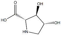 Proline, 3,4-dihydroxy-, (3R,4R)- (9CI) Struktur