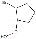 Hydroperoxide, 2-bromo-1-methylcyclopentyl (9CI) Struktur