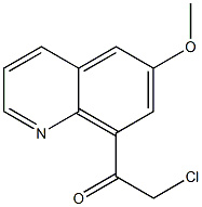 Ketone,  chloromethyl  6-methoxy-8-quinolyl  (5CI) Struktur