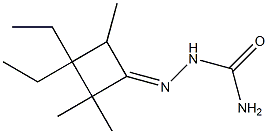 Cyclobutanone, 3,3-diethyl-2,2,4-trimethyl-, semicarbazone (4CI) Struktur