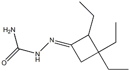 Cyclobutanone, 2,3,3-triethyl-, semicarbazone (4CI) Struktur