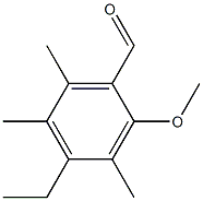 o-Anisaldehyde, 4-ethyl-3,5,6-trimethyl- (5CI) Struktur