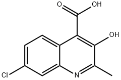 Cinchoninic acid, 7-chloro-3-hydroxy-2-methyl- (5CI) Struktur