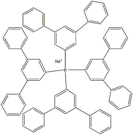 Borate(1-), tetrakis([1,1':3',1''-terphenyl]-5'-yl)-,sodiuM (9CI) Struktur