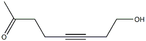 5-Octyn-2-one, 8-hydroxy- (5CI) Struktur