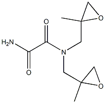 Oxamide, N,N-bis(2,3-epoxy-2-methylpropyl)- (5CI) Struktur