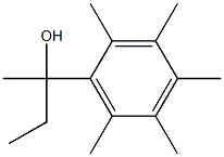 Benzyl alcohol, alpha-ethyl-alpha,2,3,4,5,6-hexamethyl- (4CI) Struktur