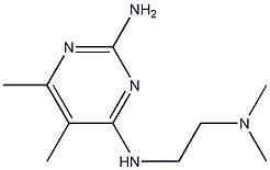 Pyrimidine, 2-amino-4-(2-dimethylaminoethylamino)-5,6-dimethyl- (4CI) Struktur