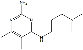 Pyrimidine, 2-amino-4-(3-dimethylaminopropylamino)-5,6-dimethyl- (4CI) Struktur