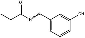 Propionamide,  N-m-hydroxybenzylidene-  (4CI) Struktur