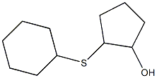 Cyclopentanol, 2-(cyclohexylthio)- (5CI) Struktur