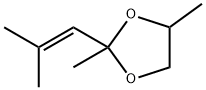 1,3-Dioxolane,  2,4-dimethyl-2-(2-methylpropenyl)-  (4CI) Struktur